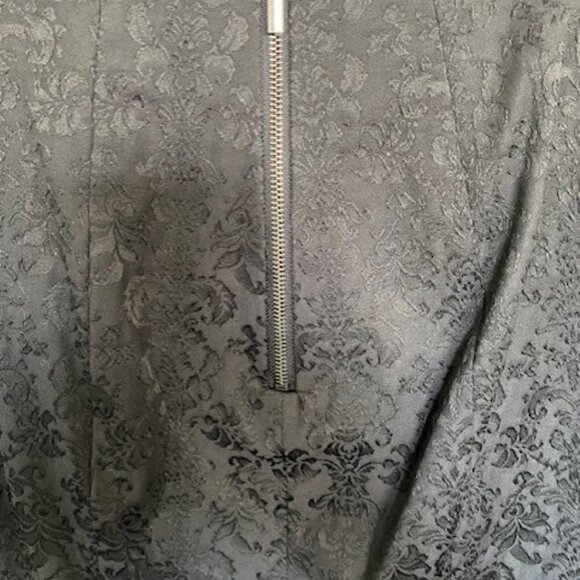 MOSSIMO Black Damask High Waisted Slim Pencil Skirt 8 - Picture 8 of 13